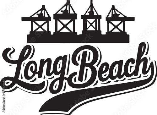 Long Beach California Vector