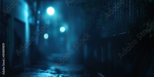 abstract background blur bokeh light street at night time with speed motion perspective  blurred thrilled  Generative Ai