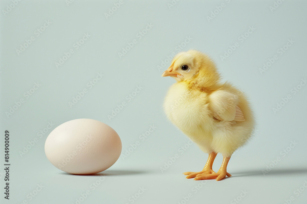 yellow chicken with one egg yellow chicken with one egg