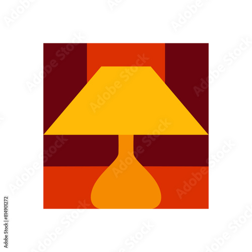 geometric graphics and warm patterns