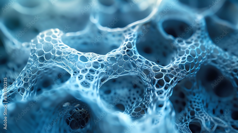 Generate an image of a blue organic structure, resembling both a coral and a sponge Generate an image of a blue organic structure, resembling both a coral and a sponge