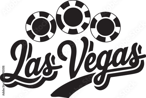 Las Vegas Chips Vector
