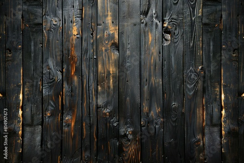 Digital artwork of burned wood wall background , high quality, high resolution photo