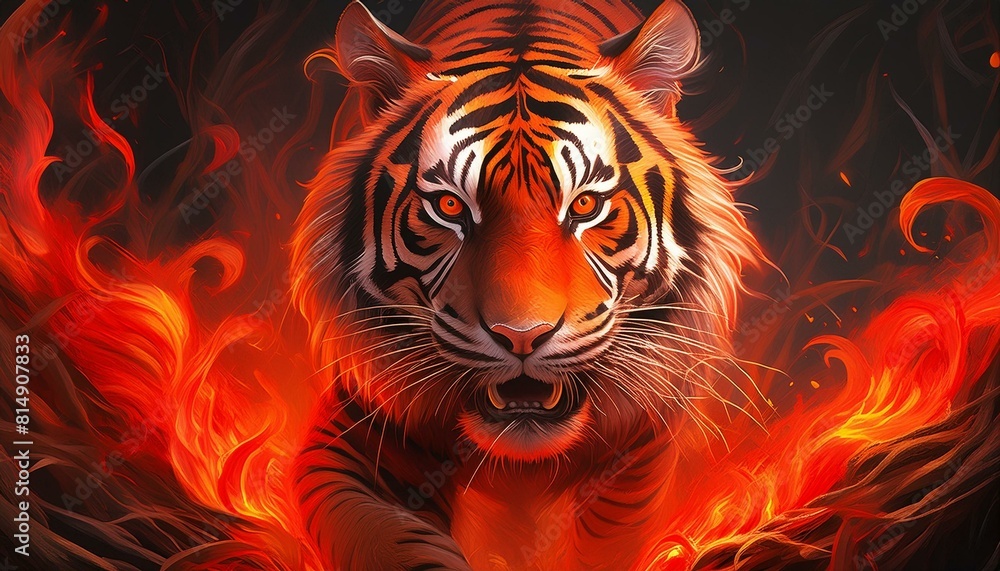 tiger on fire tiger on fire