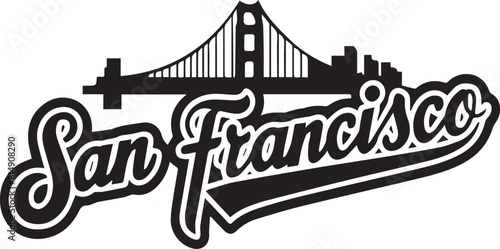 San Francisco Skyline Silhouette