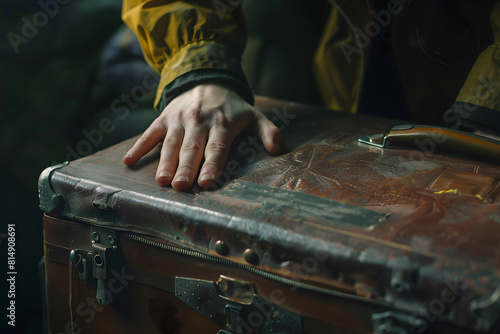a person's hands packing a suitcase or preparing for travel, ideal for representing vacation, adventure, and wanderlust  © kashiStock