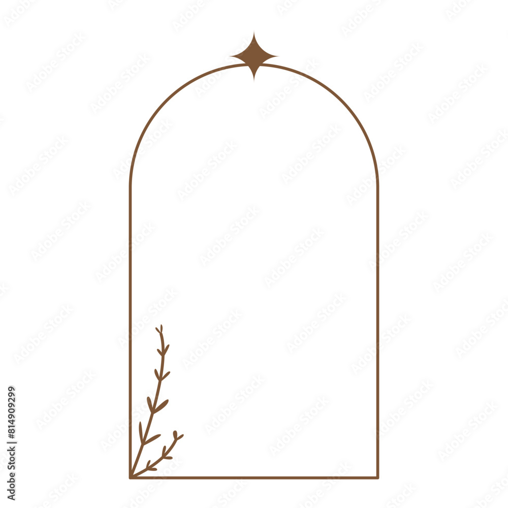 Aesthetic Line Art Arch Frame Aesthetic Line Art Arch Frame