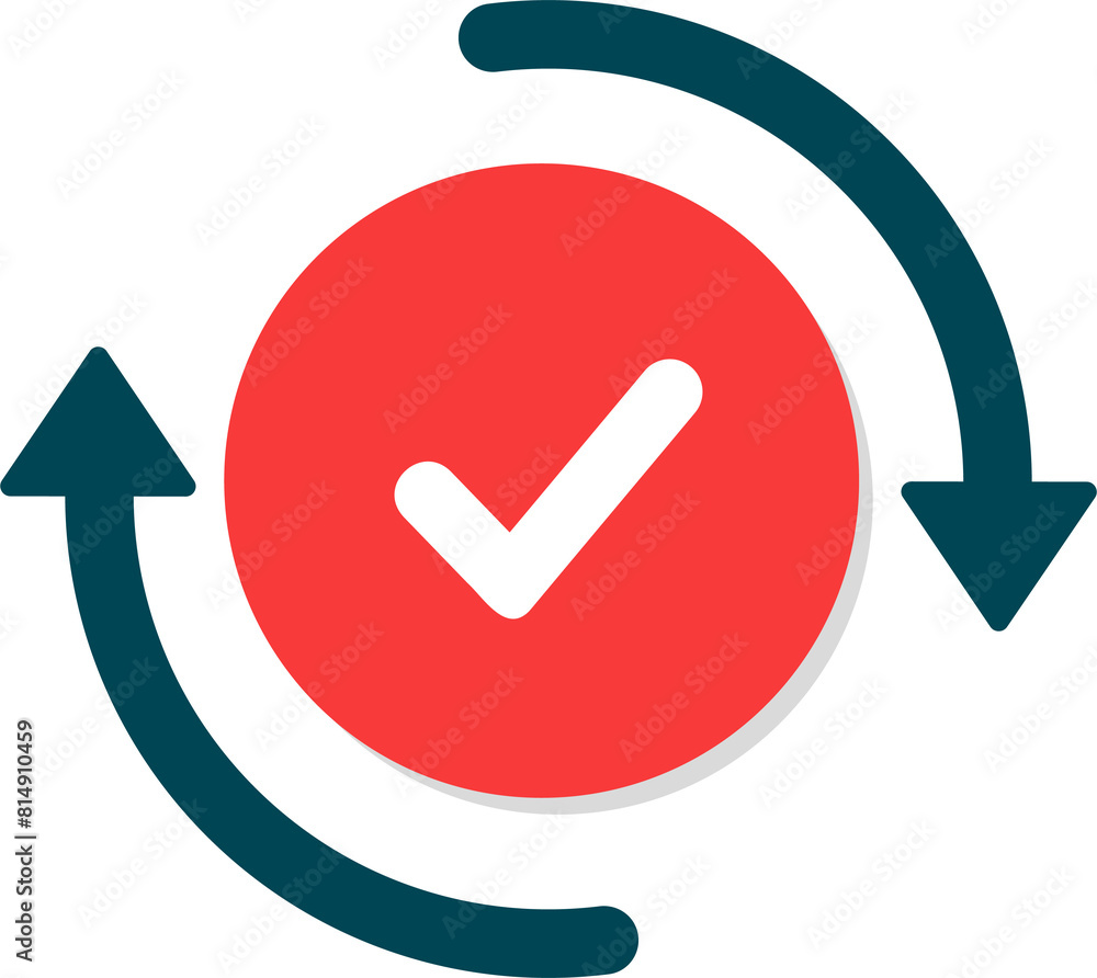 Checkmark and check icon. approve or deny line art vector color icon for apps and websites and ui ux. Checkmark and check icon. approve or deny line art vector color icon for apps and websites and ui ux.