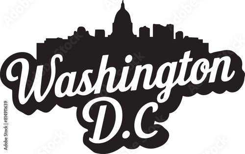 Washington DC Skyline Silhouette