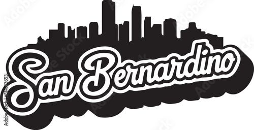 San Bernardino Skyline Silhouette