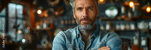 male anthropologist analyzing the cultural significance of tattoos in different societies