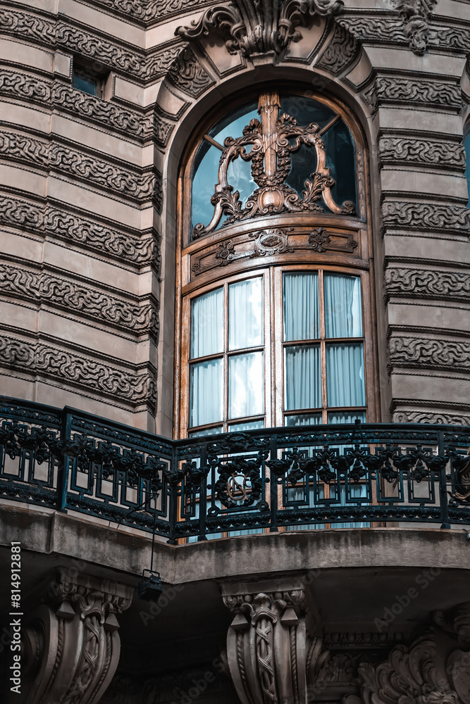 detail of the window on the old building detail of the window on the old building