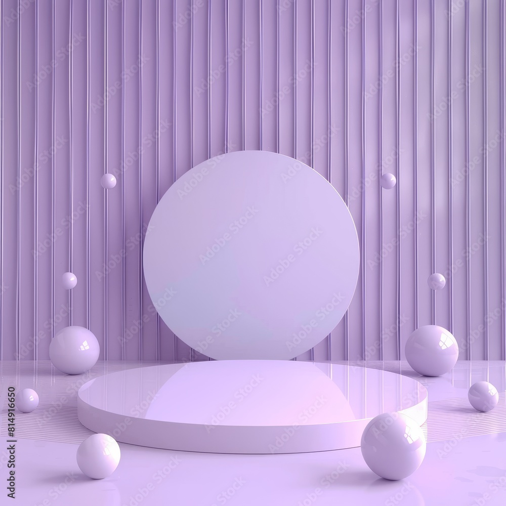 A purple background with a large purple sphere in the center A purple background with a large purple sphere in the center