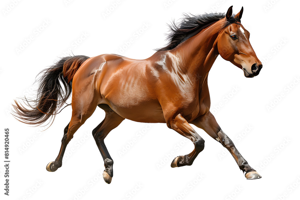 Fototapeta premium horse isolated on white background