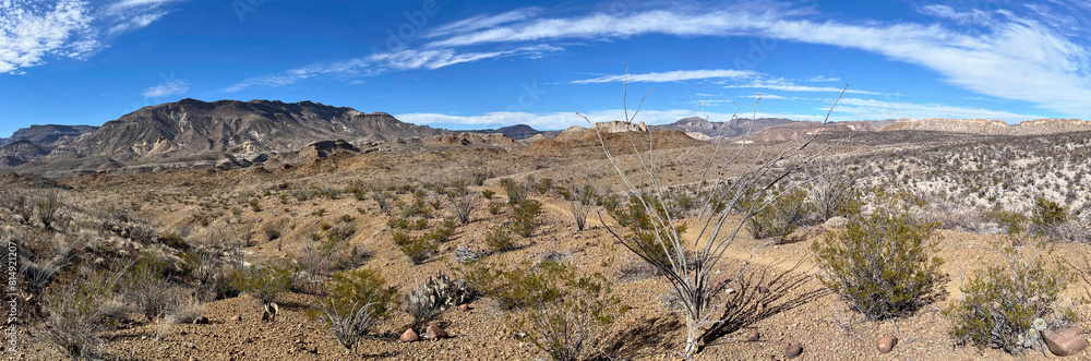 Chihuahuan Desert landscape in Big Bend Ranch State Park, Texas Chihuahuan Desert landscape in Big Bend Ranch State Park, Texas