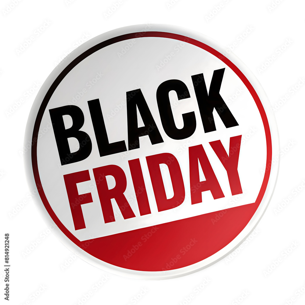 Red, black and white Black Friday promotional stamp with isolated white background Red, black and white Black Friday promotional stamp with isolated white background