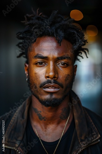 Digital image of cool man portrait , high quality, high resolution