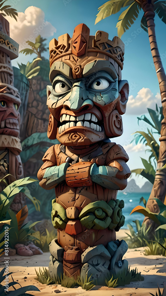 Obraz premium Tiki Totem