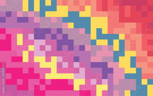 Colorful geometric mozaic background. Abstract shape. Vector illustration.