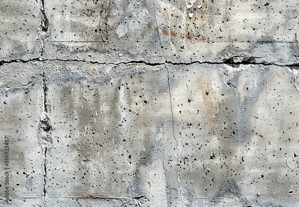Obraz premium Concrete wall texture background, top view, detailed