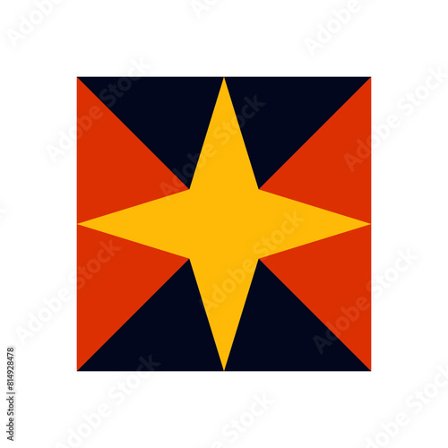 geometric graphics and warm patterns