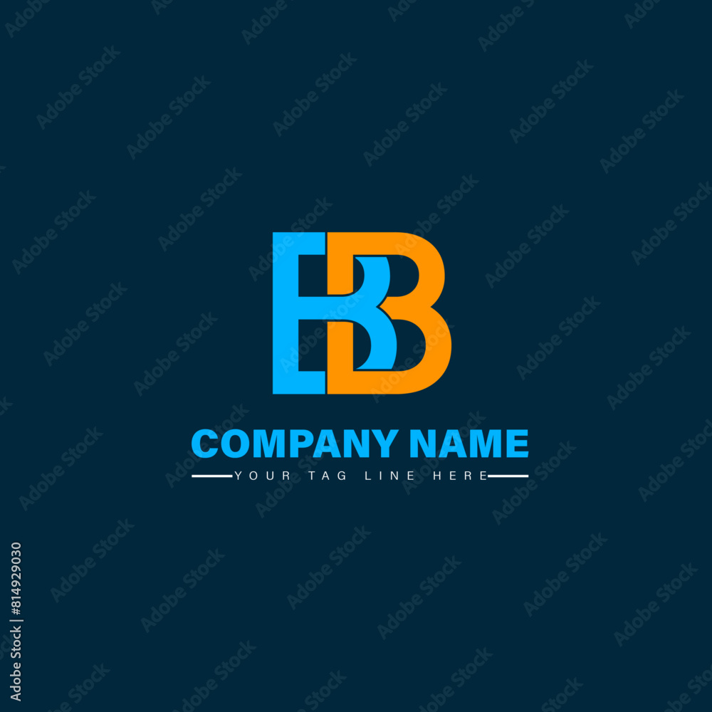 Letter B+B Logo Design