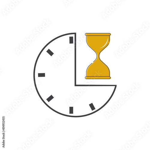 Clock and time icon