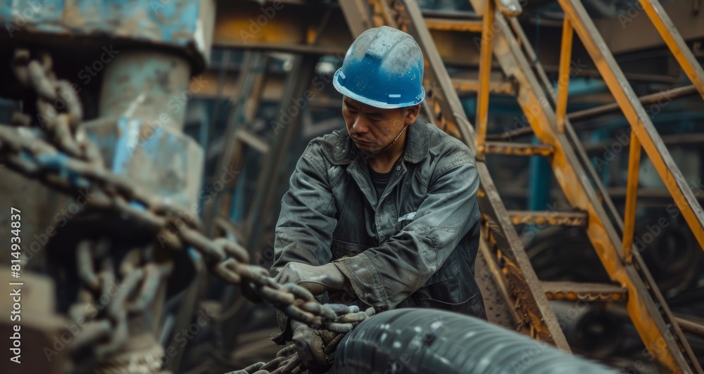 working in the steel factory working in the steel factory