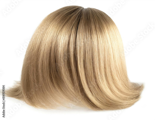 Wallpaper Mural blond harr Perücke isoliert auf weißen Hintergrund, Freisteller  Torontodigital.ca