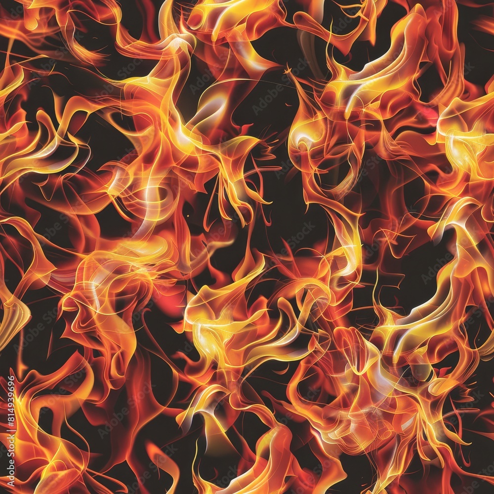 Fire and flames seamless pattern background Fire and flames seamless pattern background