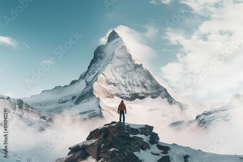 Confronting the majestic mountain.