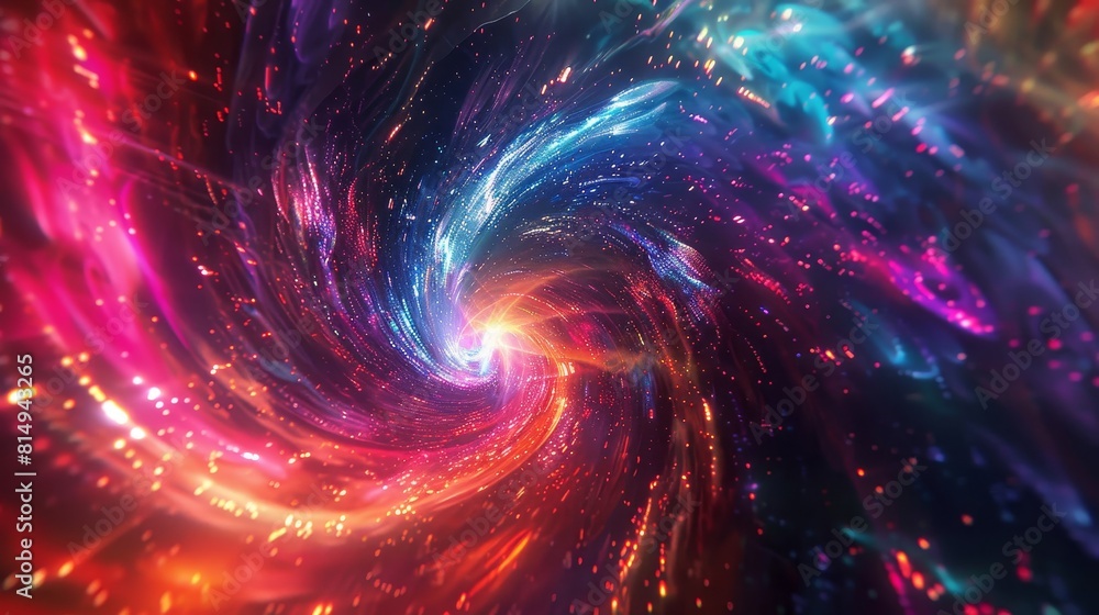 Journey through a cosmic wormhole with tendrils of neon-colored light backdrop Journey through a cosmic wormhole with tendrils of neon-colored light backdrop