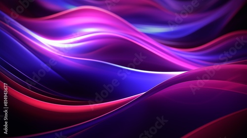 abstract background of neon waves