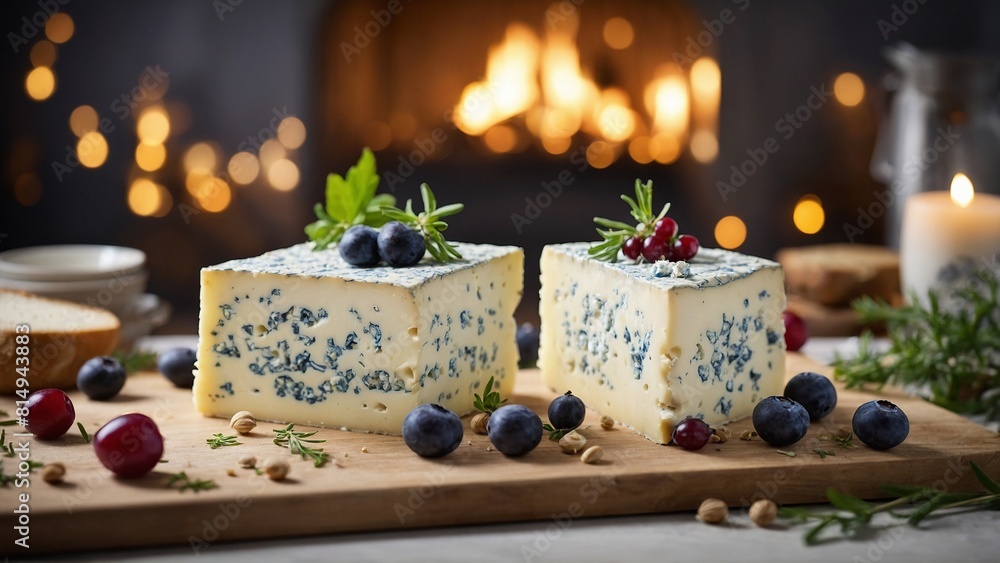 Naklejka premium Shropshire blue cheese