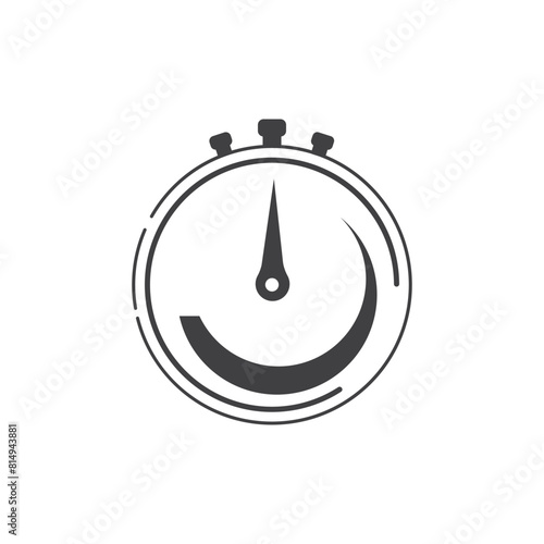 Clock and time icon