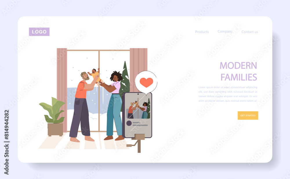 Modern Families concept. Modern Families concept.