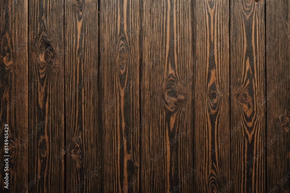 Old brown wood background made of dark natural wood in grunge style. The view from the top. Natural raw planed texture of coniferous pine. The surface of the table to shoot flat lay. Copy space Old brown wood background made of dark natural wood in grunge style. The view from the top. Natural raw planed texture of coniferous pine. The surface of the table to shoot flat lay. Copy space