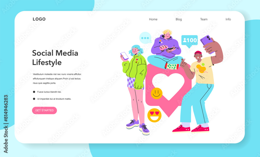 Digital Natives. Flat Vector Illustration Digital Natives. Flat Vector Illustration