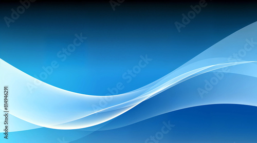 Abstract Presentation Background - Blue Tranquil Waves