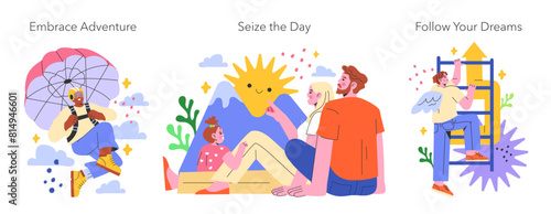 YOLO concept Flat Vector illustration.