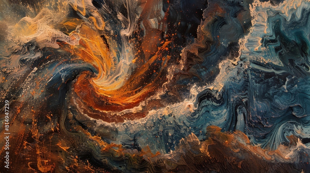 Swirling textures depict raw power of elements backdrop Swirling textures depict raw power of elements backdrop
