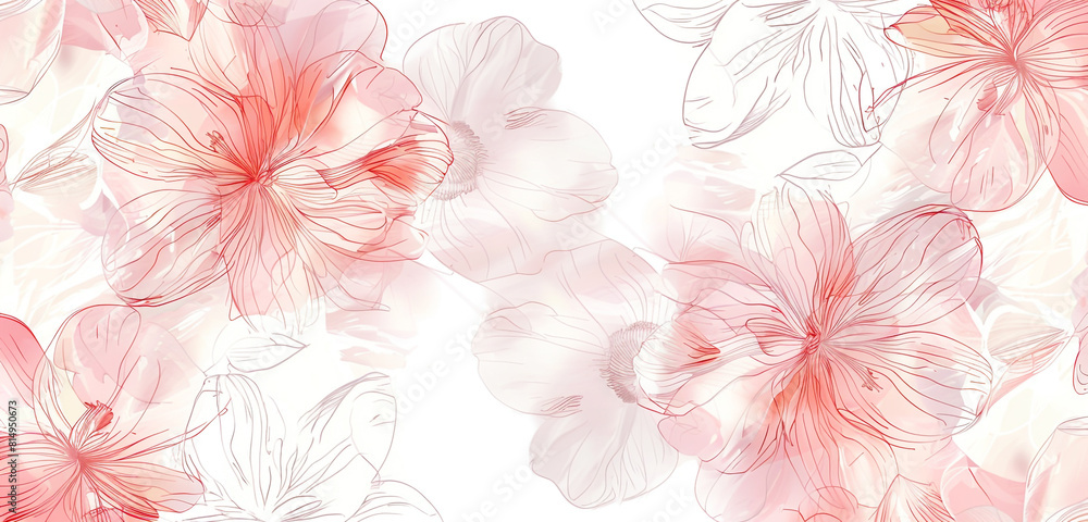 Abstract pattern of soft pink and white flowers giving a soothing feel. Abstract pattern of soft pink and white flowers giving a soothing feel.