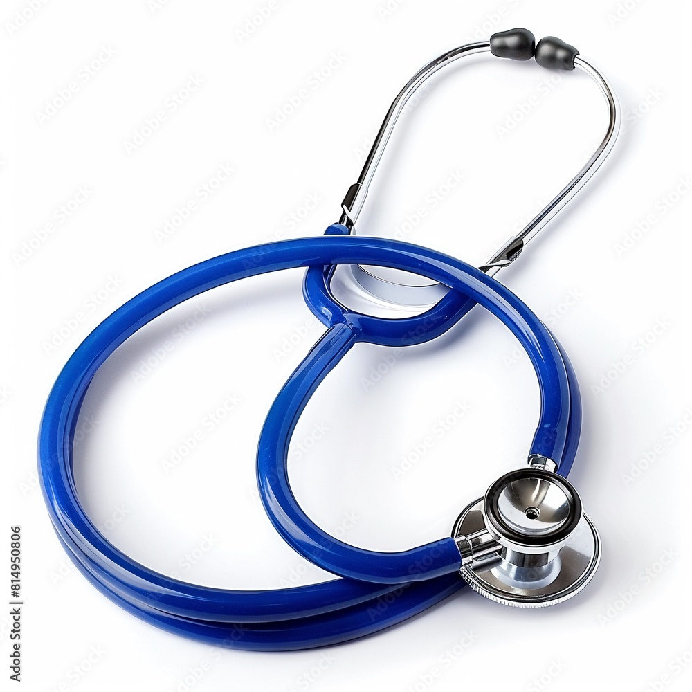 With its distinct blue color against a white background, a professional stethoscope symbolizes the critical role of healthcare professionals in patient care 8K , high-resolution, ultra HD,up32K HD With its distinct blue color against a white background, a professional stethoscope symbolizes the critical role of healthcare professionals in patient care 8K , high-resolution, ultra HD,up32K HD