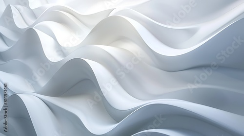 White abstract wave shape background 