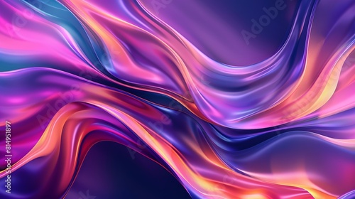 Wallpaper Mural Silky waves define this abstract art design background, offering a sense of fluidity and elegance. Torontodigital.ca