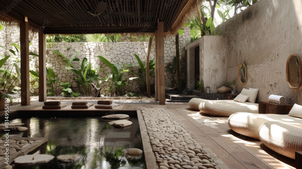 Fototapeta premium a high-end spa , treatment massage place