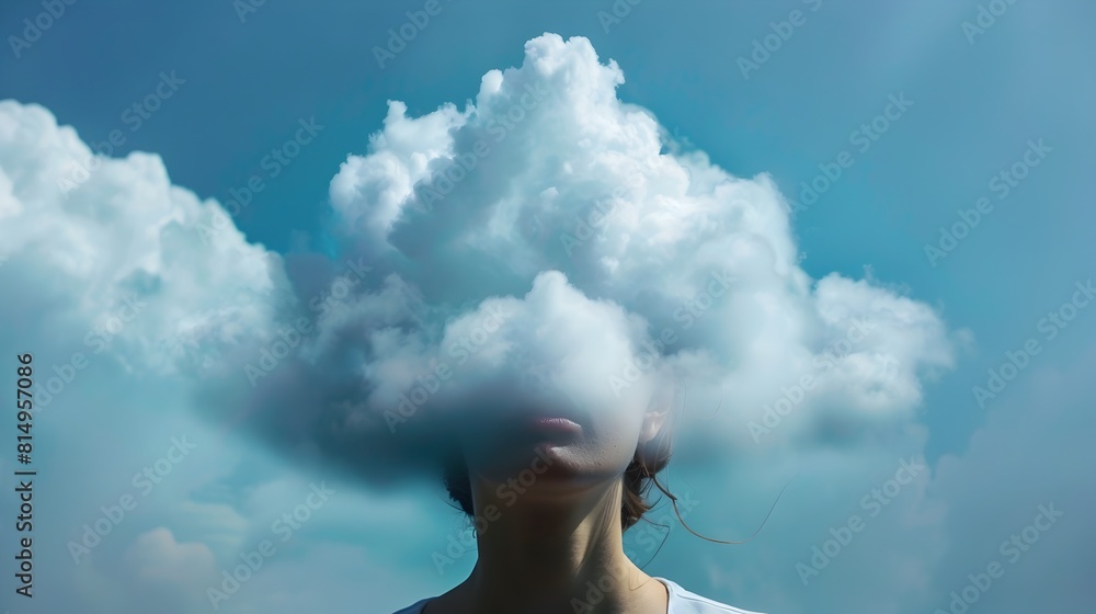 Dreamlike Clouds Drift through Ethereal Blue Sky,Evoking Imagination and Introspection Dreamlike Clouds Drift through Ethereal Blue Sky,Evoking Imagination and Introspection