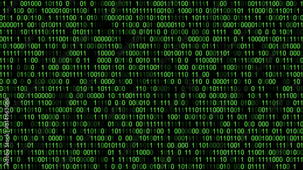 custom made wallpaper toronto digitalBinary code numbers sequence animation