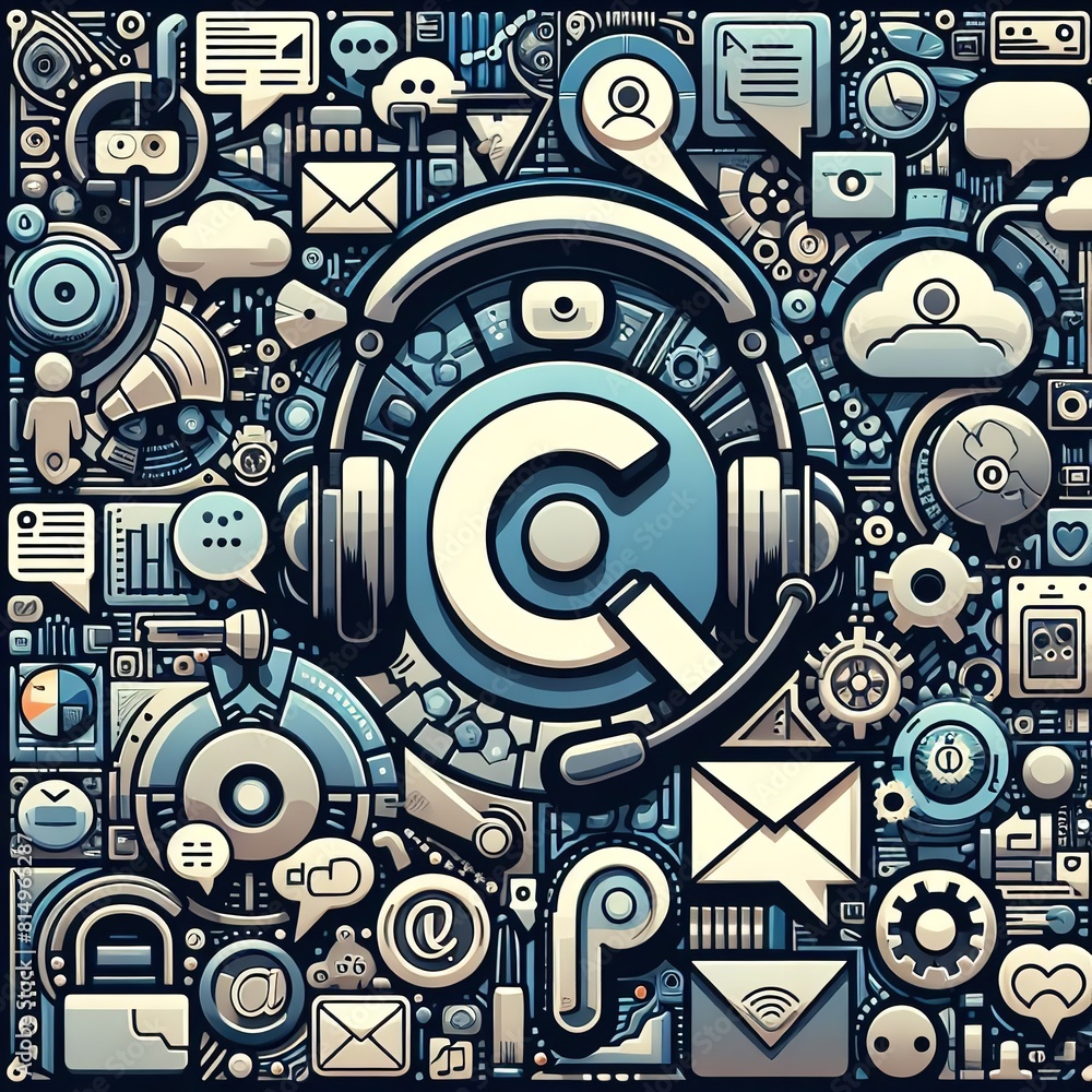 Obraz premium Building Bridges: Effective Customer Service & Communication