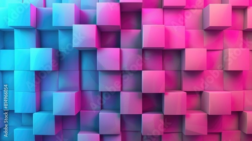 abstract background made of cubes in pink, blue and yellow colors,abstract background made of cubes in orange, blue and pink colors,abstract background colorful cubes patternAbstract Cubes
